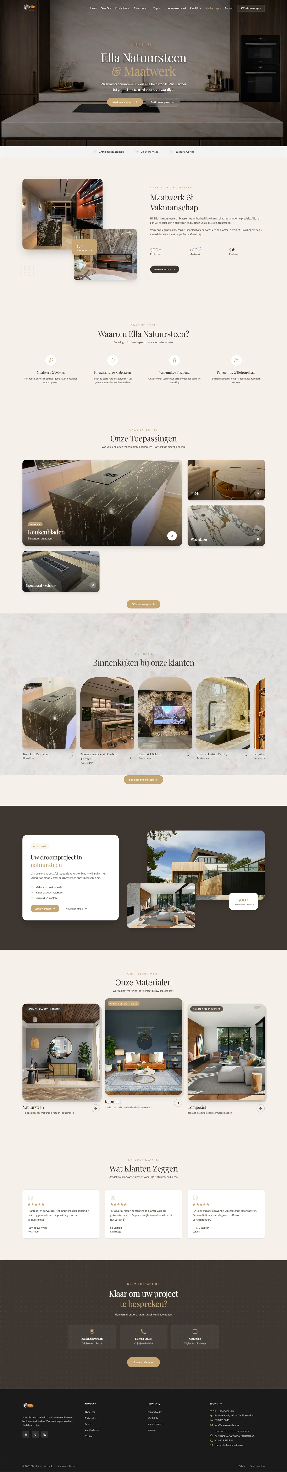 Ella Natuursteen - volledig overzicht 1